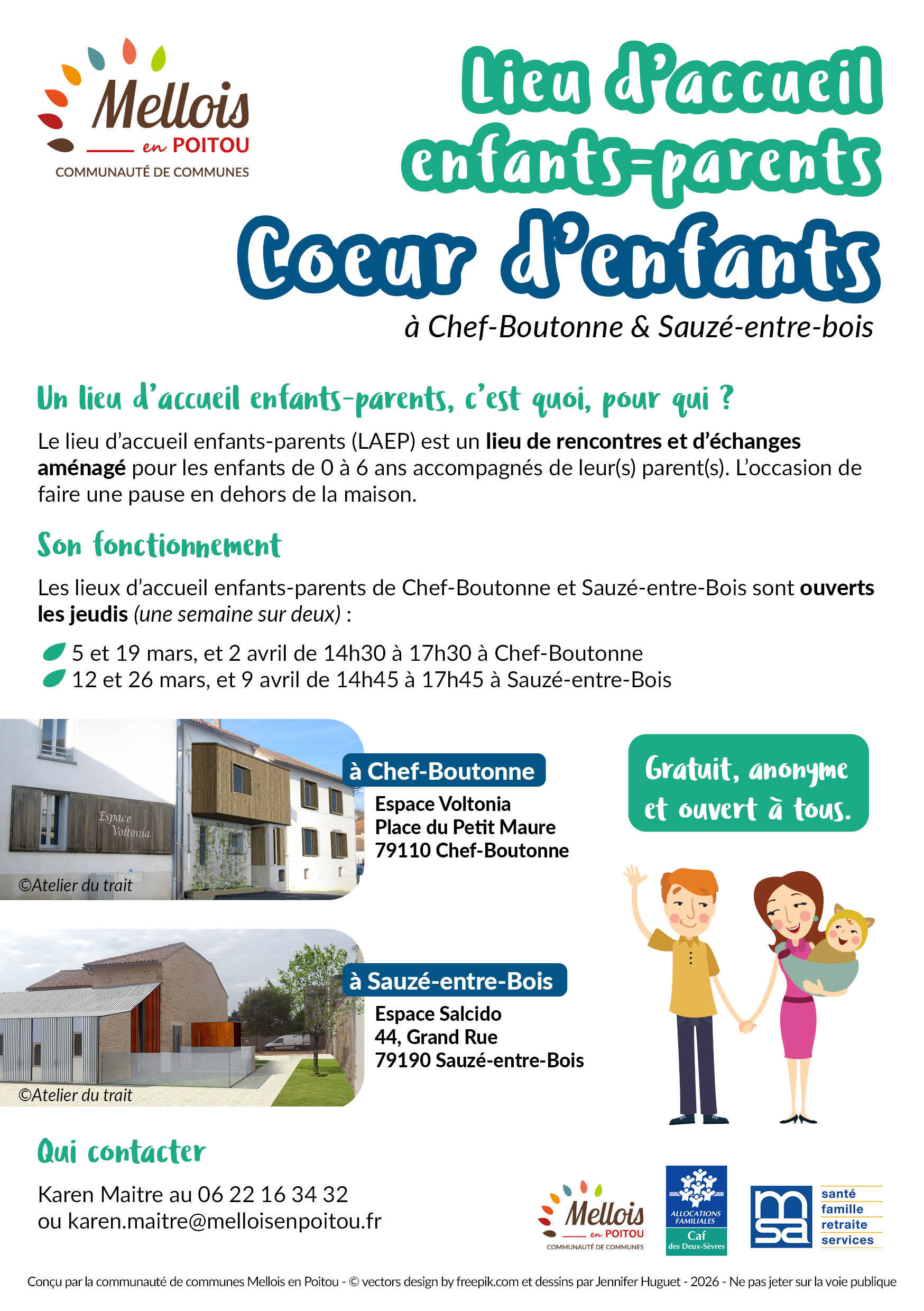 Flyer LAEP Chef Boutonne Sauzé entre Bois