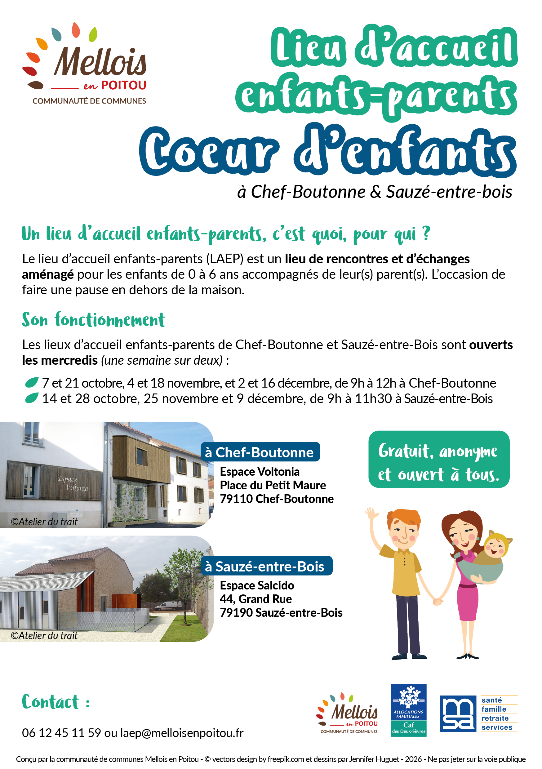 Flyer LAEP Chef Boutonne Sauzé entre Bois