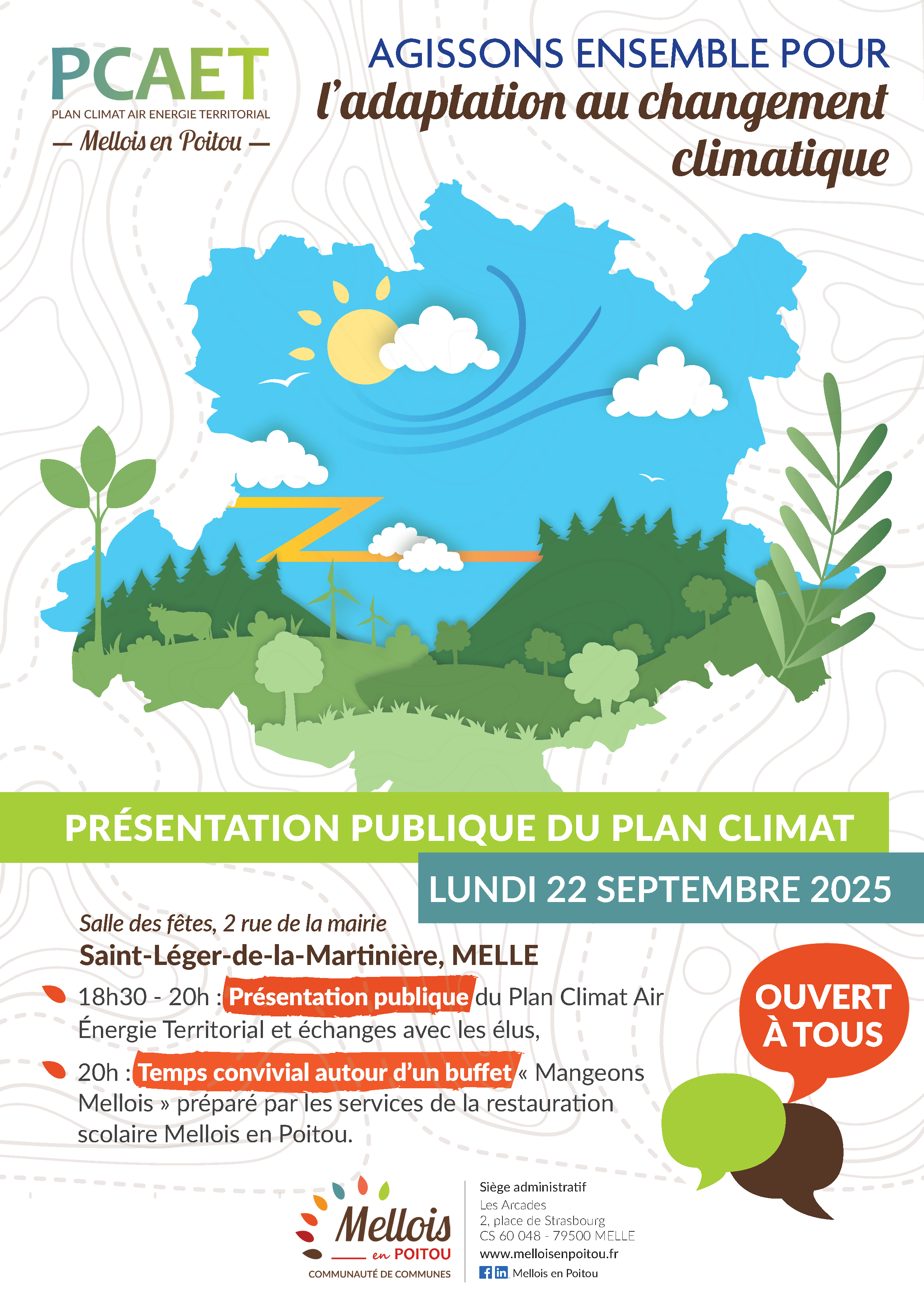 Affiche présentation publique du PCAET A4