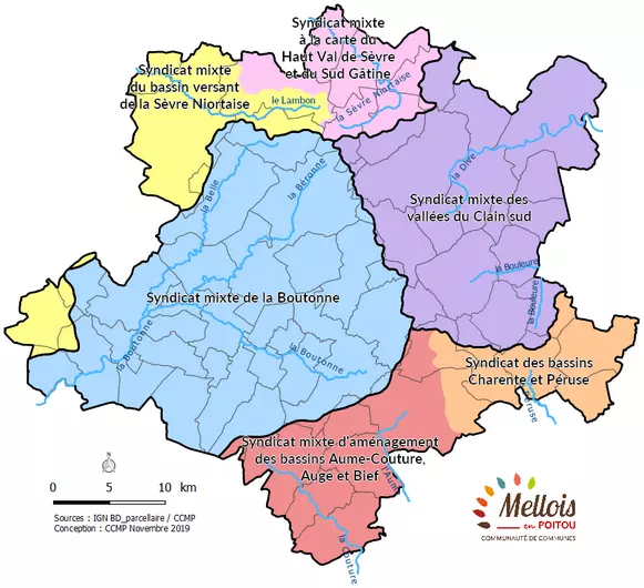 Carte de la compétence GEMAPI au 1er janvier 2020 Carte de la compétence GEMAPI au 1er janvier 2020